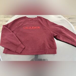lululemon athletica Burgundy Crew Neck Sweater